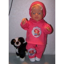 capuchontrui setje strawberry shortcake aardbeien baby born 43cm