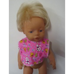 slab roze konijnen baby born 43cm