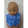 slab donker blauw hello kitty baby born 43cm