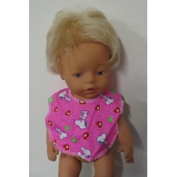 slab roze snoopy baby born 43cm