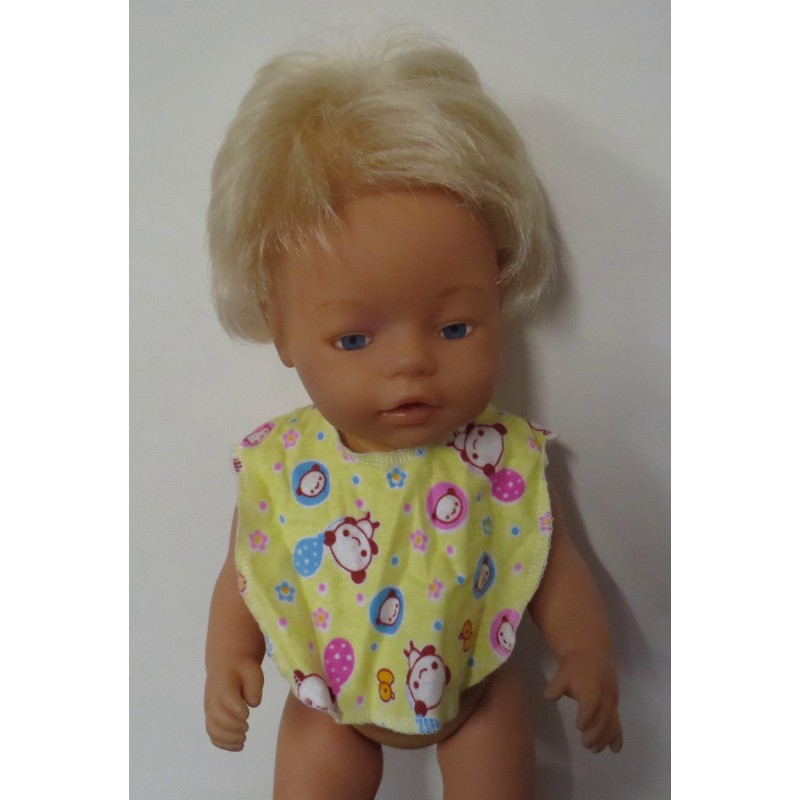 slab geel panda baby born 43cm