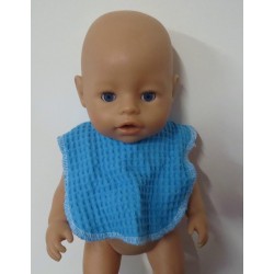 slab aqua blauw baby born 43cm