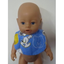 slab blauw snoopy baby born 43cm