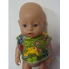 slab sesam straat groen baby born 43cm