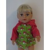 jas groen paddestoelen baby born 43cm