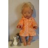 jas oranje slangen print baby born 43cm