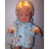 jas baby blauw meerminnen born 43cm