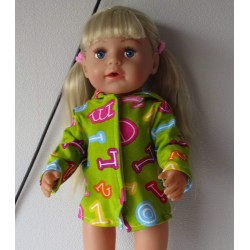 jas groen cijfers baby born 43cm
