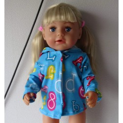 jas baby blauw cijfers born 43cm