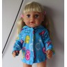 jas baby blauw cijfers born 43cm