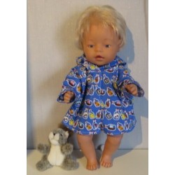 jas blauw flessen baby born 43cm
