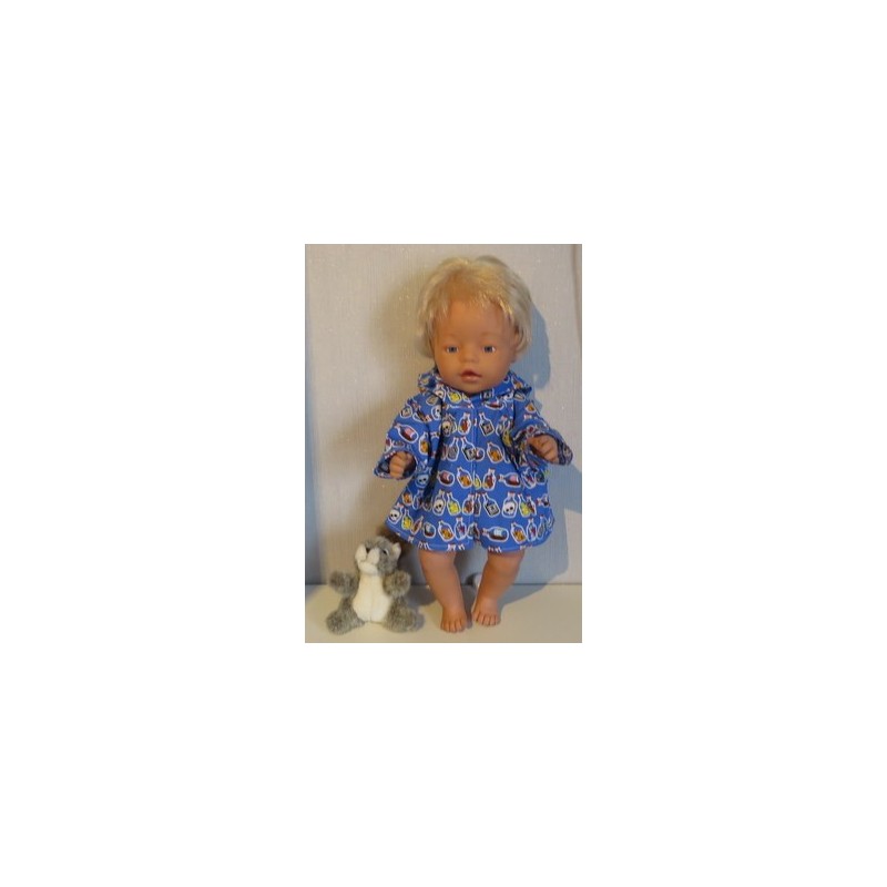jas blauw flessen baby born 43cm