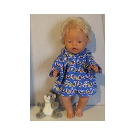 jas blauw flessen baby born 43cm