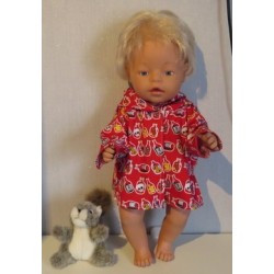 jas rood flessen baby born 43cm