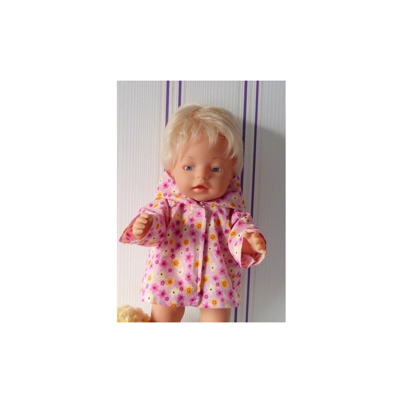 jas bloemen roze baby born 43cm