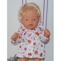 jas roze snoepjes baby born 43cm