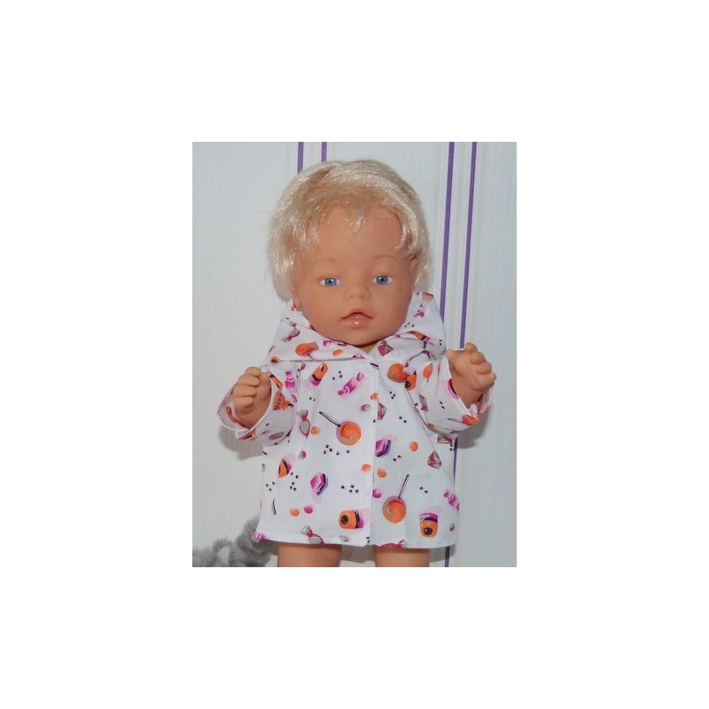 jas roze snoepjes baby born 43cm
