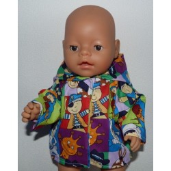 jas papagaaien blauw baby born 43cm