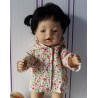 jas gebloemd licht rood baby born 43cm