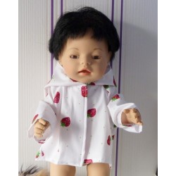 jas aardbeien baby born 43cm