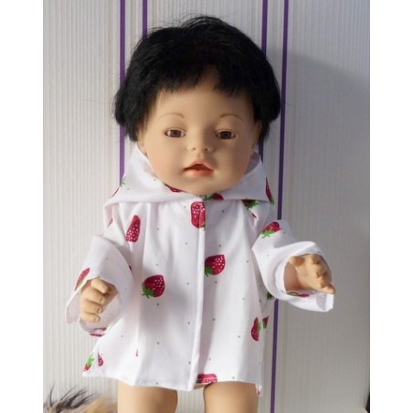 jas aardbeien baby born 43cm