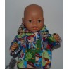 jas papagaaien rood baby born 43cm