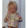 jas licht groen bloemen baby born 43cm