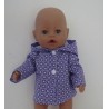 jas lila stippen baby born 43cm