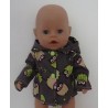 jas grijs uilen baby born 43cm