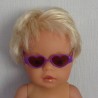 zonnebril paars hartje baby born 43cm