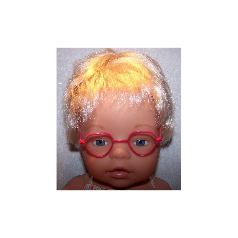 bril rood hartje baby born 43cm