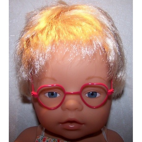 bril rood hartje baby born 43cm