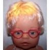 bril rood hartje baby born 43cm