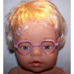 bril lila hartje baby born 43cm