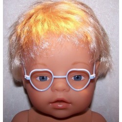 bril blauw hartje baby born 43cm