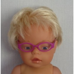bril hard roze met zakje baby born 43cm