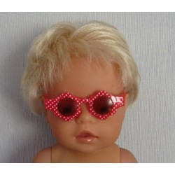 zonnebril rood bloem baby born 43cm