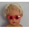 zonnebril rood bloem baby born 43cm
