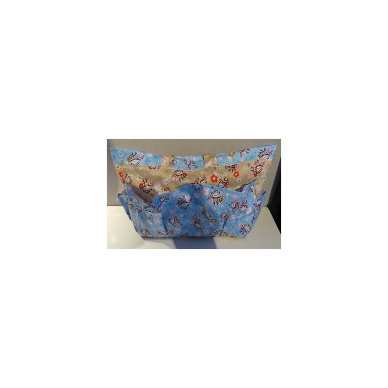 verzorgingstas blauw bruin apen