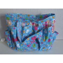 verzorgingstas blauw hartjes