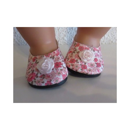 instappers gebloemd baby born 43cm