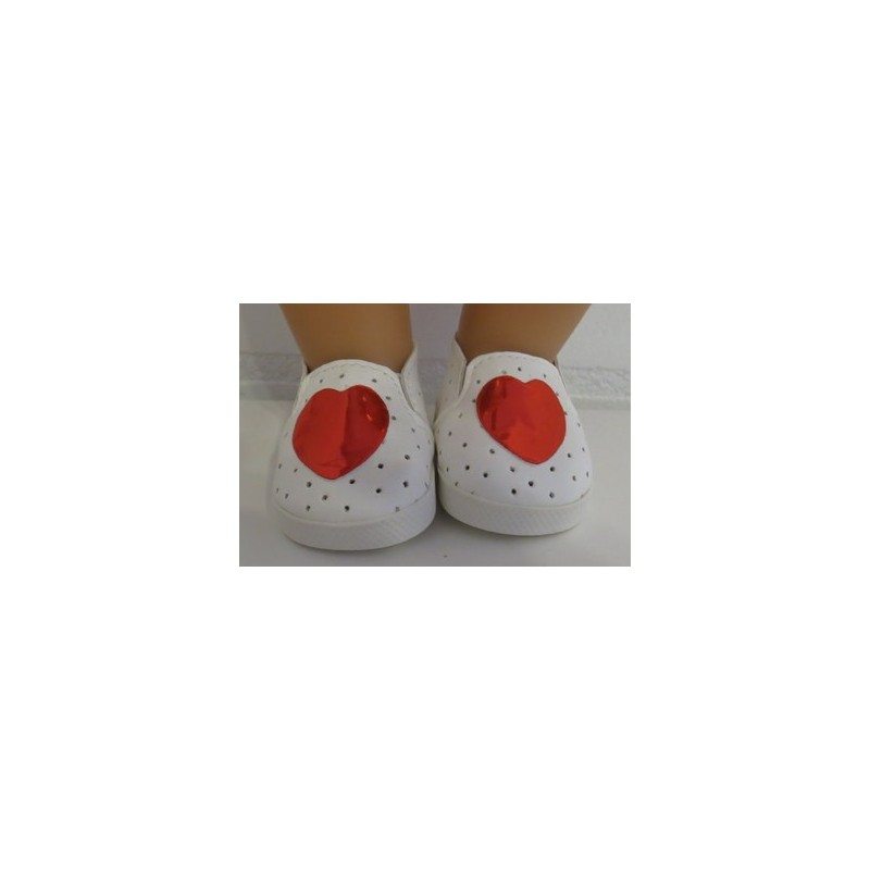 schoentjes met hartje rood baby born 43cm