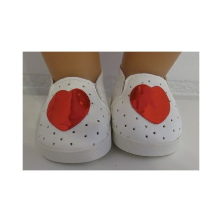 schoentjes met hartje rood baby born 43cm