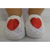 schoentjes met hartje rood baby born 43cm