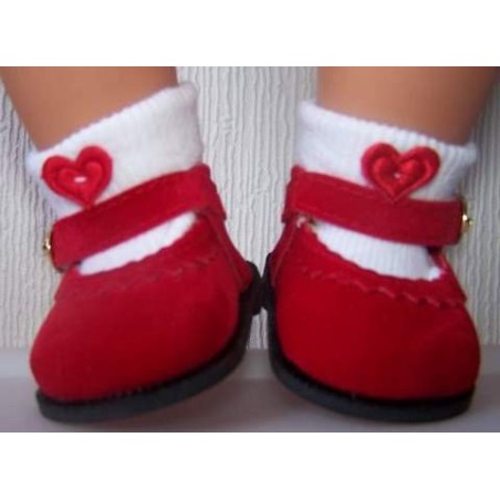 schoentjes rood baby born 43cm
