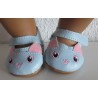schoentjes kat blauw baby born 43cm