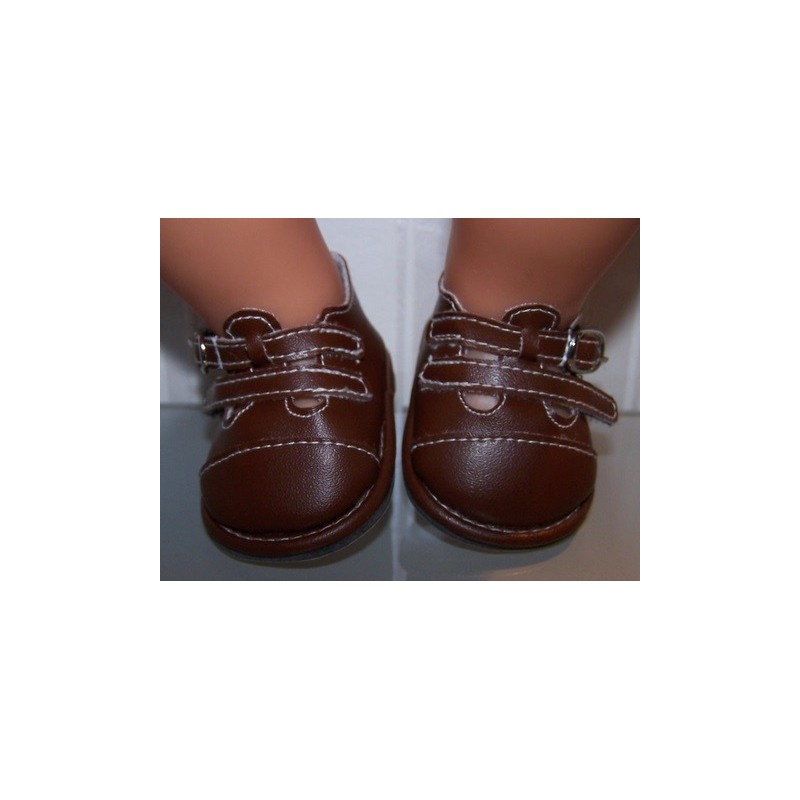 schoentjes donker bruin baby born 43cm
