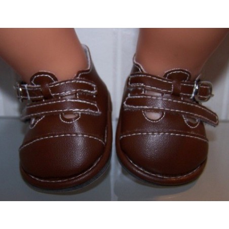 schoentjes donker bruin baby born 43cm