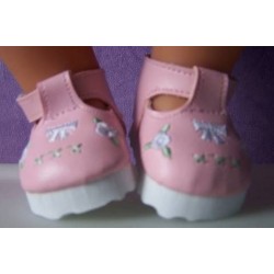 schoentjes roze baby born 43cm
