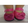 schoentjes hard roze met strikje baby born 43cm